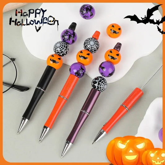 Halloween Pumpkin and Witch Ballpoint Pens – Fun Party Favors with Spider Web Design for Trick or Treat and Kids' Halloween Parties