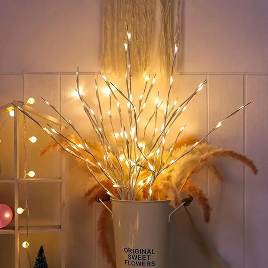 Nordic Design: Warm Festive 72cm Twig Lights for Home