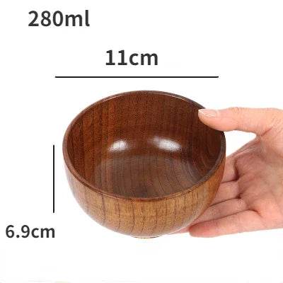 Japanese Wooden Bowls Jujube Wood
