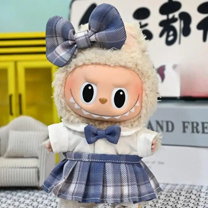 Labubu 17cm Doll Outfit – Sweet Strap Skirt Dress (4 Colours)