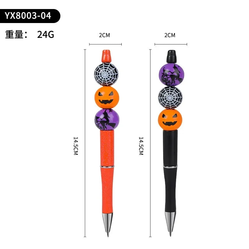 Halloween Pumpkin and Witch Ballpoint Pens – Fun Party Favors with Spider Web Design for Trick or Treat and Kids' Halloween Parties