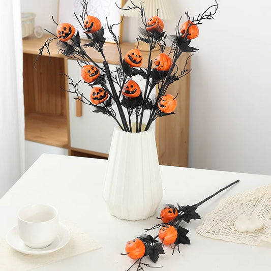 Rustic Pumpkin Bouquet – Haunted Table Centerpiece