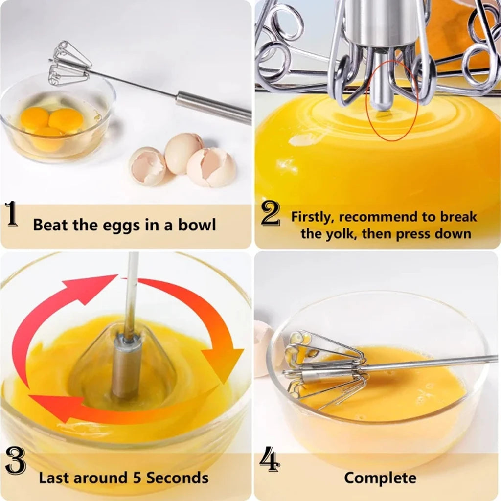 SpinMaster: Semi-Automatic Egg Whisk for Effortless Mixing