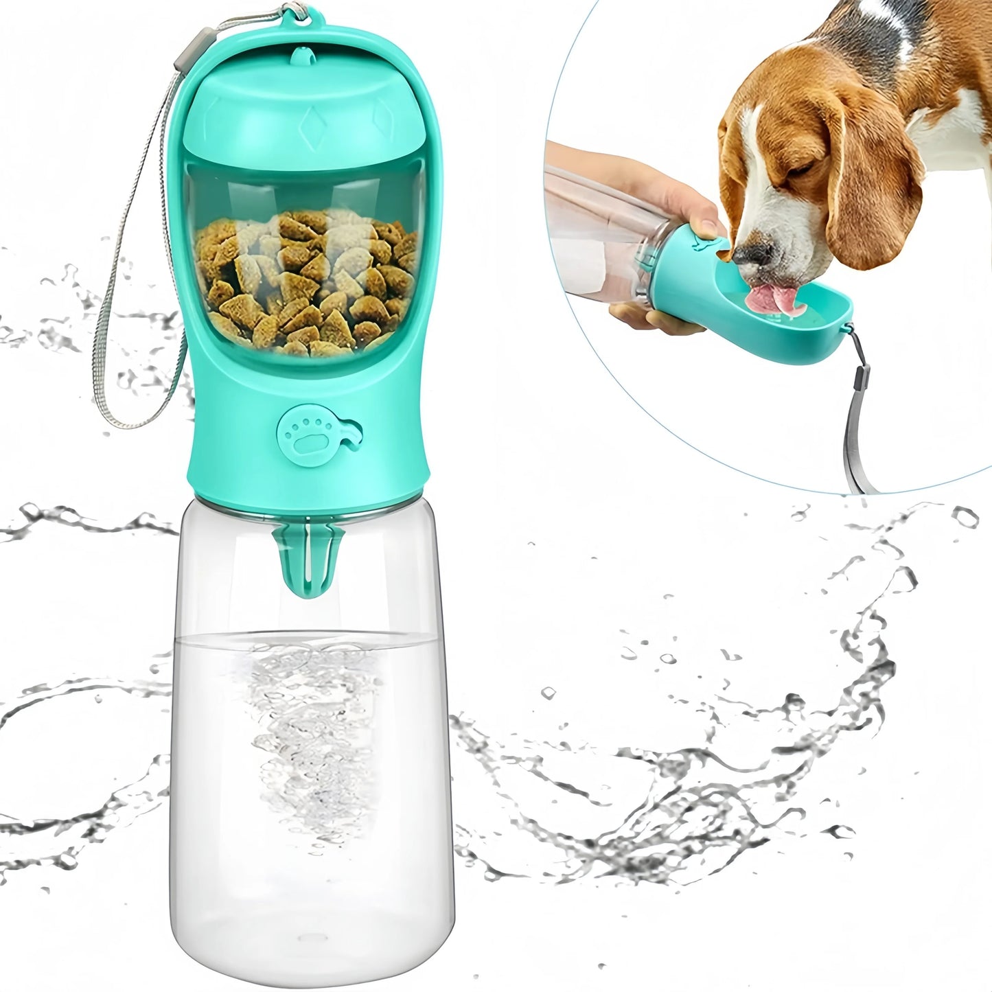 Pawsitive Hydration: The Ultimate On-the-Go Pet Bottle & Food Dispenser