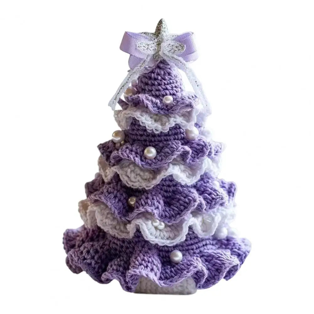 Unique Christmas Ornament: Premium Crochet Tree - Ideal Gift and Cosy Home Accent