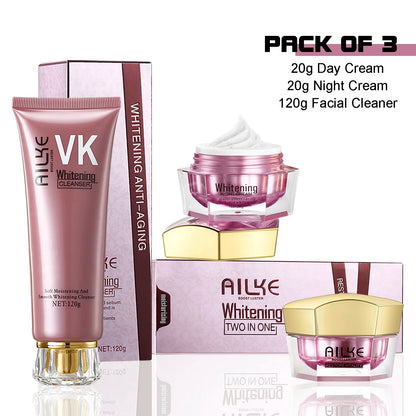 AILKE Collagen Face Cream – Anti-Wrinkle & Whitening Moisturiser -Hyaluronic Acid