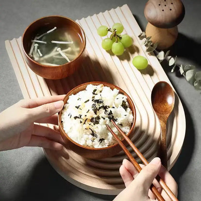 Japanese Wooden Bowls Jujube Wood