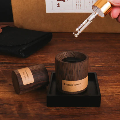 Luxury Miniature: Walnut & Rosewood Essential Oil Diffuser