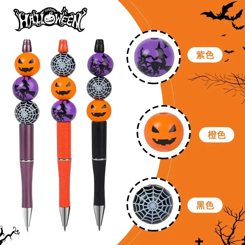 Halloween Pumpkin and Witch Ballpoint Pens – Fun Party Favors with Spider Web Design for Trick or Treat and Kids' Halloween Parties