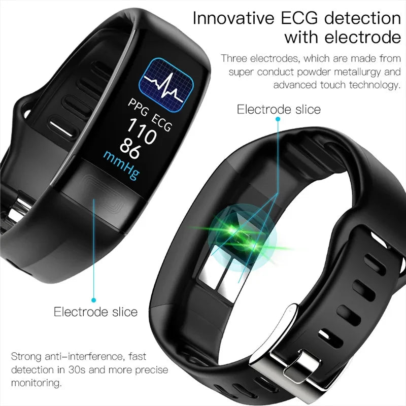 Advanced ECG+PPG Fitness Smartwatch – All-in-One Health Tracker for Men & Women