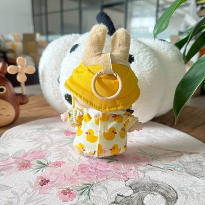 Labubu 17cm Doll Outfit – Sitting Party Duck Costume