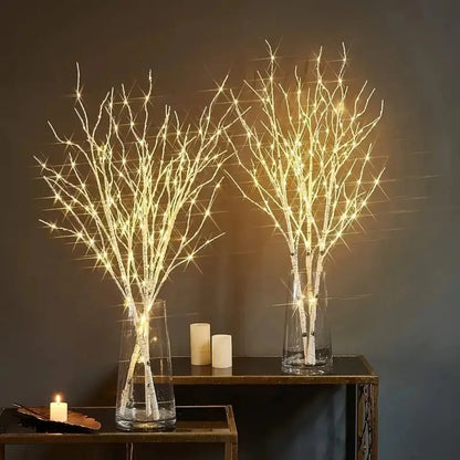 Design nordique : guirlandes lumineuses chaleureuses et festives de 72 cm pour la maison