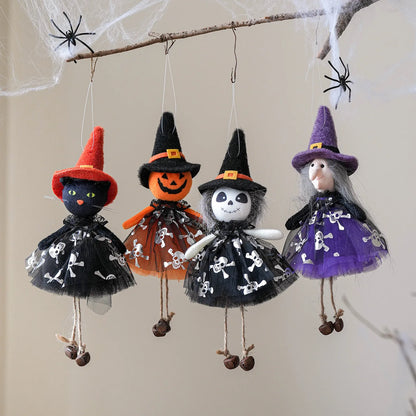 Halloween Pendants: Cat, Witch & Pumpkin