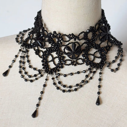 Gothic Victorian Tassel Choker – Unleash Your Dark Elegance