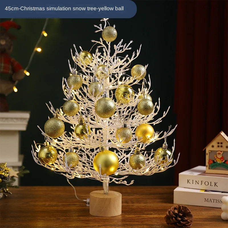 White Simulation LED Twig Christmas Tree
