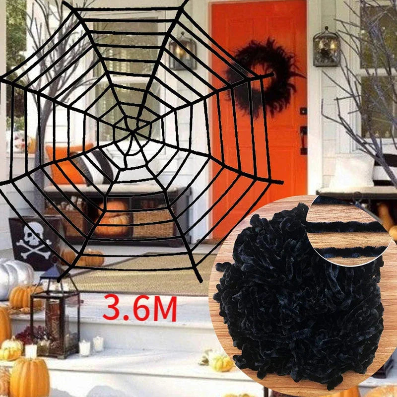 Giant Spider Web Horror Decoration
