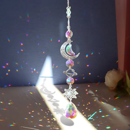 Crystal Suncatcher Pendant: Rainbow Maker & Solar Magic Décor
