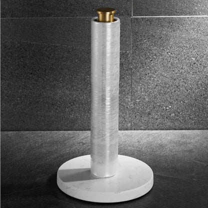 MarbleFlow: Elegant Vertical Paper Towel Holder for Modern Kitchens