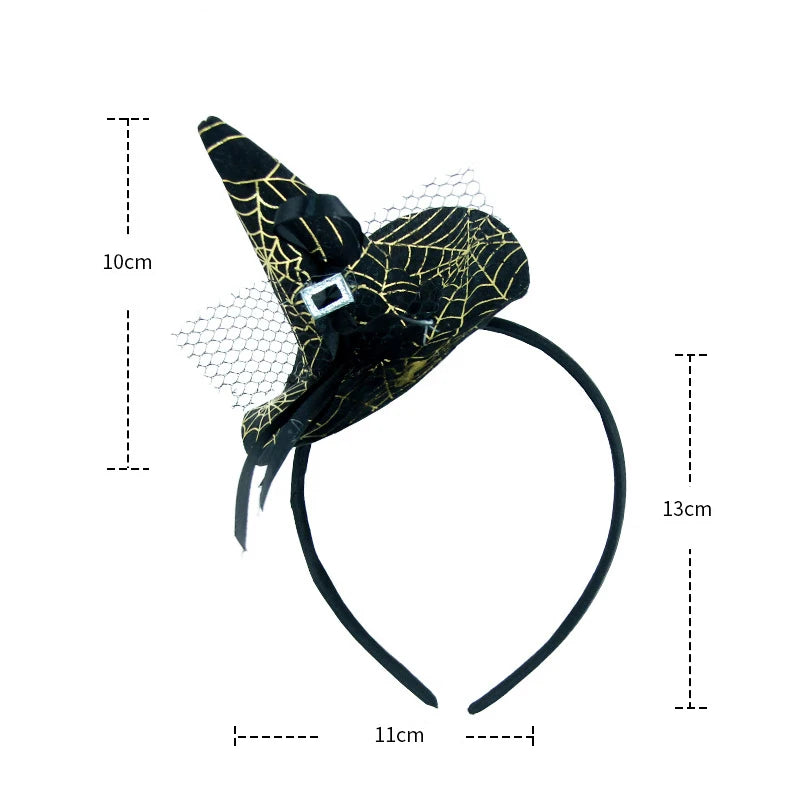 Pointed Witch Hat Hairband – Fun Halloween Costume Accessory