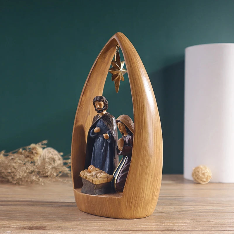 Luxury 20cm  Nativity Sculpture in Resin
