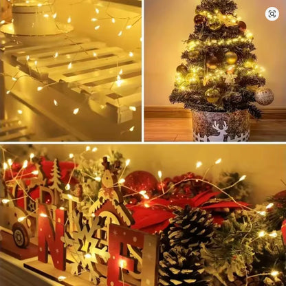 Premium LED Cluster String Lights (30M-50M): 8 Modes for Christmas