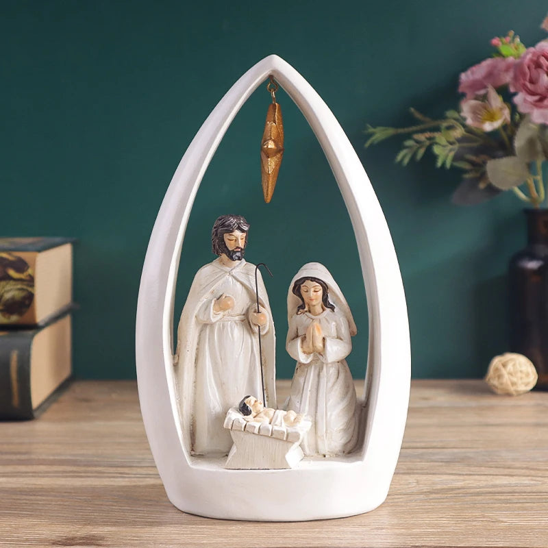 Luxury 20cm  Nativity Sculpture in Resin
