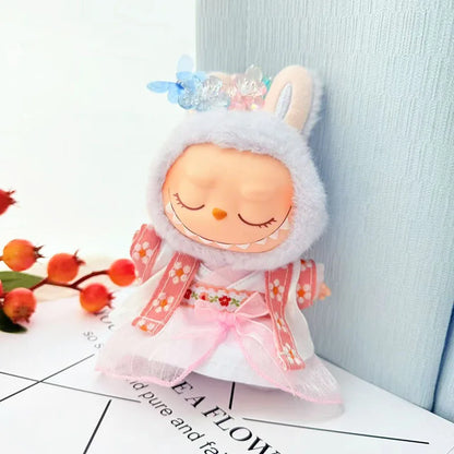 Stylish Chinese-Style Clothes for Labubu Dolls (15–17cm) – Accessories Collection
