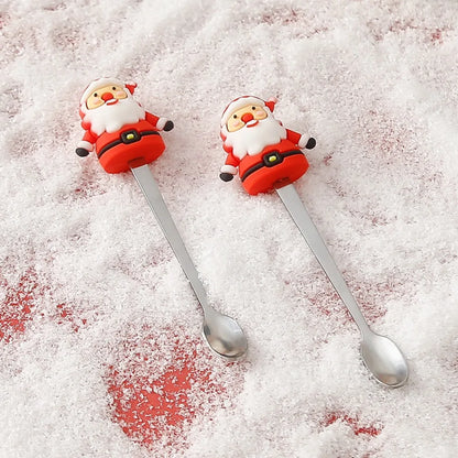 Nordic Christmas Ceramic Mug – Large Capacity Santa, Snowman & Tree Design