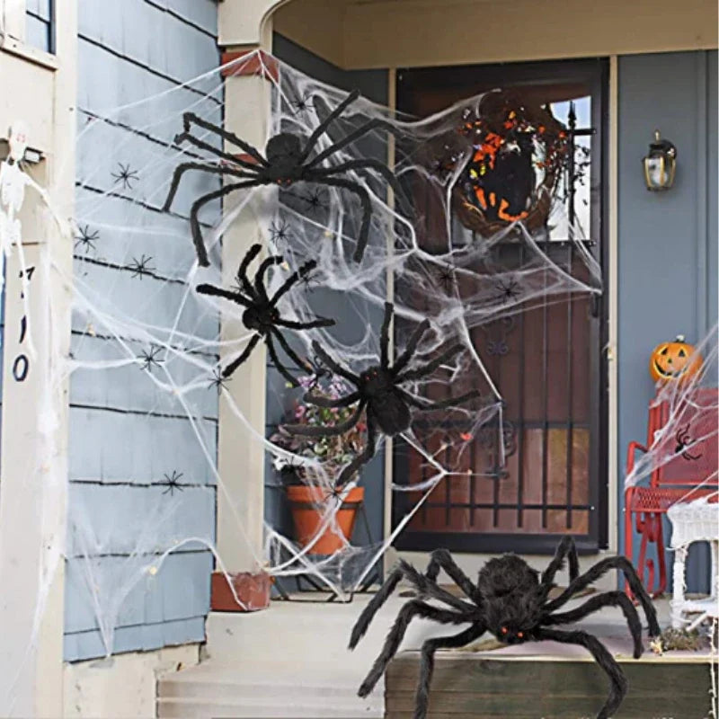 Giant Spider Web Horror Decoration