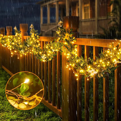 Premium LED Cluster String Lights (30M-50M): 8 Modes for Christmas