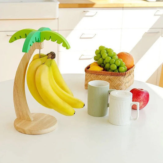 Banana Wooden Holder with Banana Tree Design (35.5 cm)