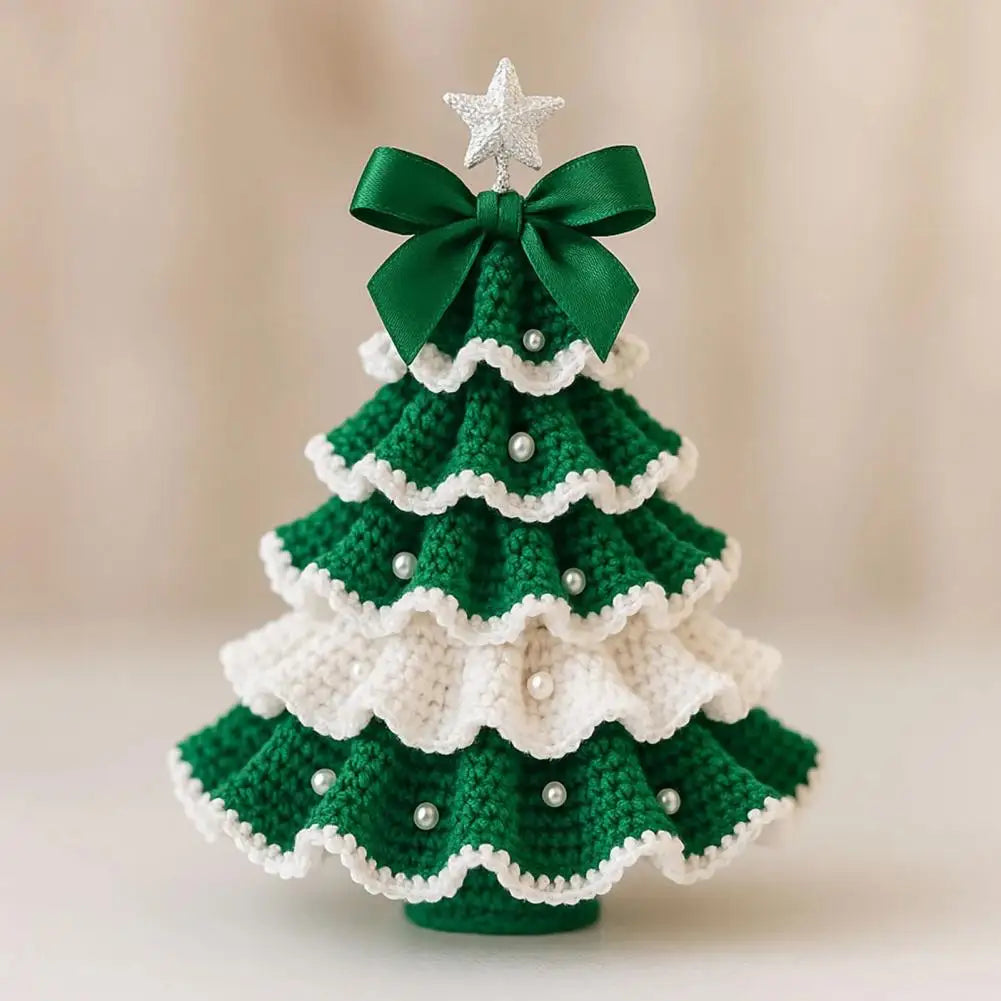 Unique Christmas Ornament: Premium Crochet Tree - Ideal Gift and Cosy Home Accent