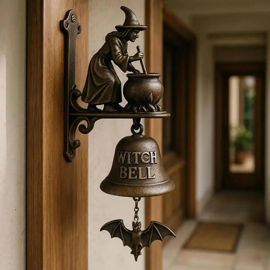 Vintage Witch Bell – Enchanted Halloween Door Decoration