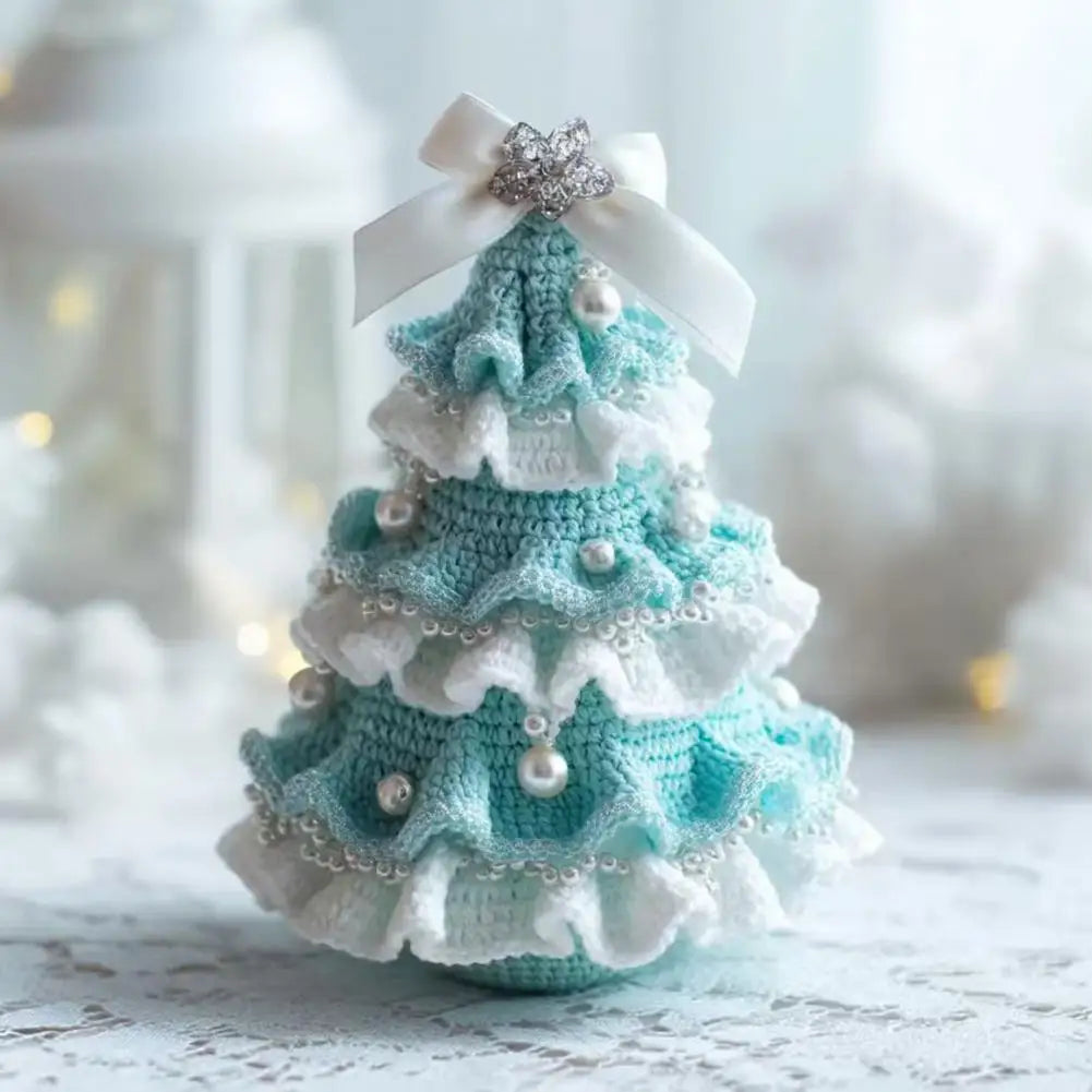 Unique Christmas Ornament: Premium Crochet Tree - Ideal Gift and Cosy Home Accent