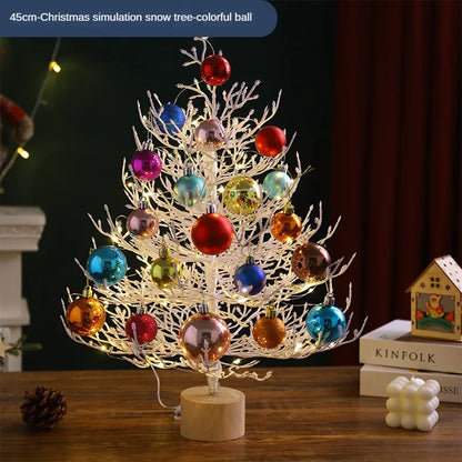 White Simulation LED Twig Christmas Tree