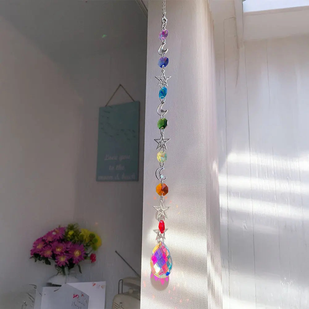 Crystal Suncatcher Pendant: Rainbow Maker & Solar Magic Décor