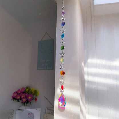 Crystal Suncatcher Pendant: Rainbow Maker & Solar Magic Décor