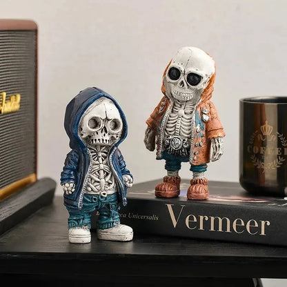 Cool Retro Skeleton Figurine – Personalise Your Space with Dark Charm