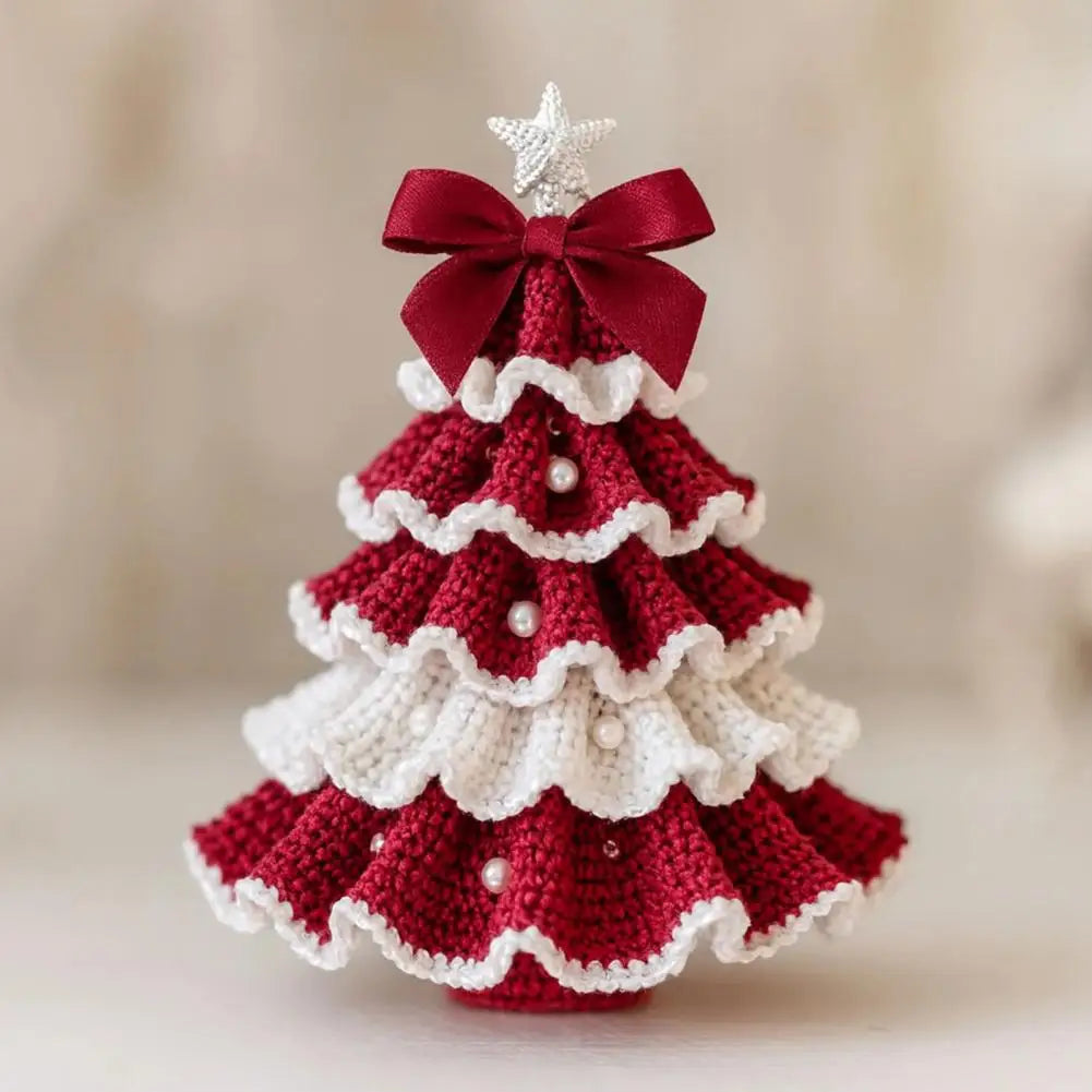 Unique Christmas Ornament: Premium Crochet Tree - Ideal Gift and Cosy Home Accent