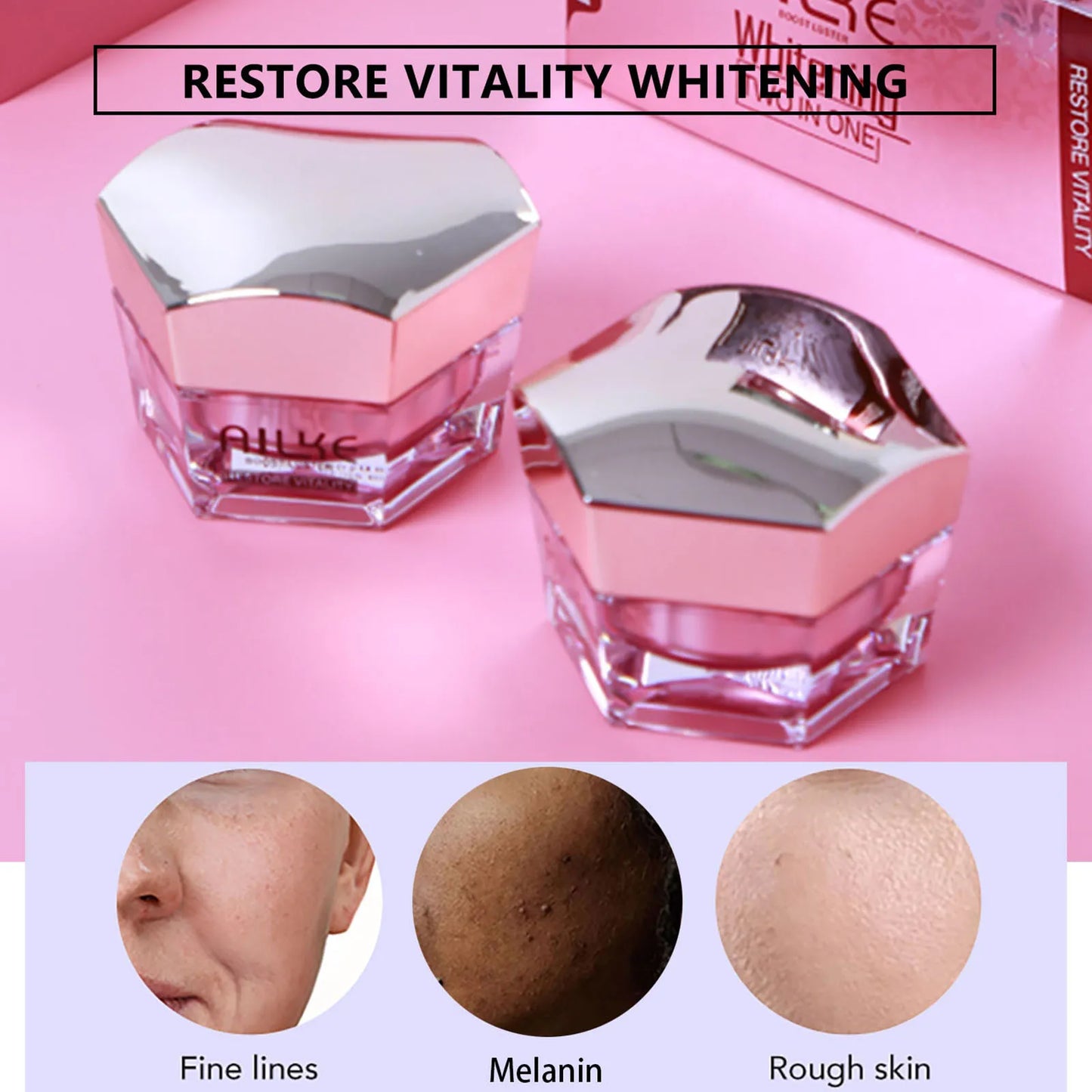 AILKE Collagen Face Cream – Anti-Wrinkle & Whitening Moisturiser -Hyaluronic Acid