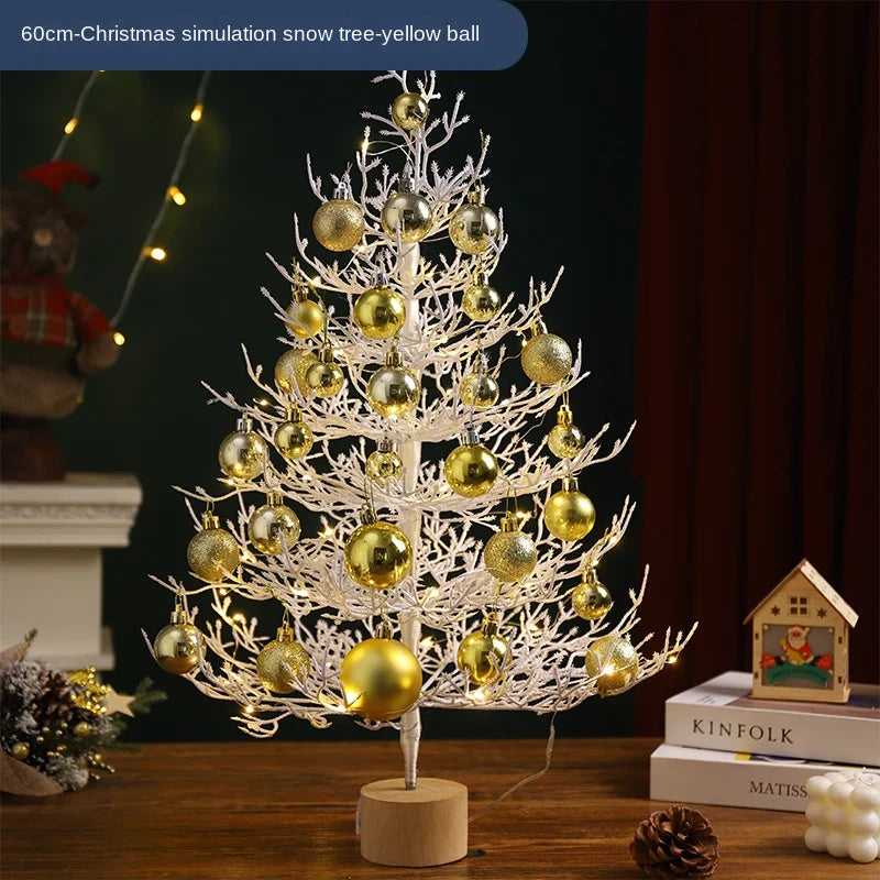 White Simulation LED Twig Christmas Tree