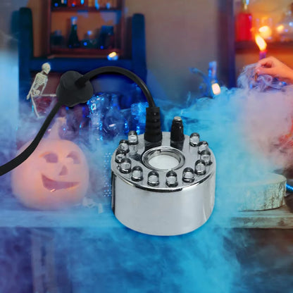 Halloween Fog Machine Detail View - LED Pumpkin Light Feature | Haunted House Effects
