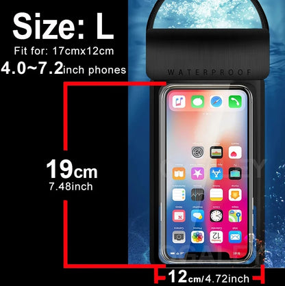 Universal Waterproof Mobile Case – IPX8 Underwater Pouch for All Phones