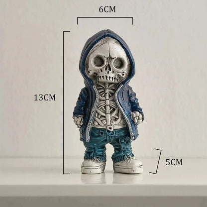 Cool Retro Skeleton Figurine – Personalise Your Space with Dark Charm