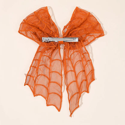Barrettes chauve-souris effrayantes avec voile en dentelle – Glamour gothique pour Halloween