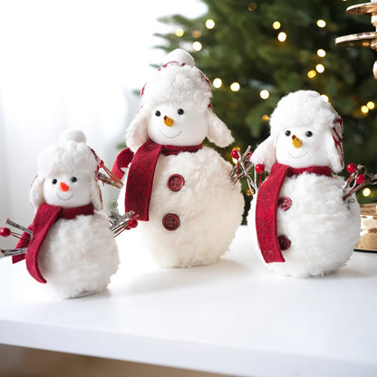 Hygge Plush Snowman Doll – Cosy Christmas Decoration and Perfect Festive Gift