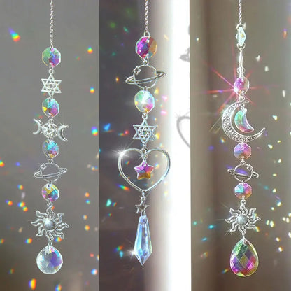 Crystal Suncatcher Pendant: Rainbow Maker & Solar Magic Décor