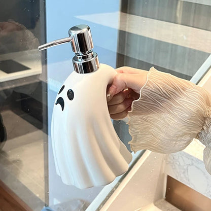 Ceramic Soap Dispenser – Large Capacity Halloween-Themed Bathroom Decor