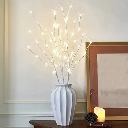 Design nordique : guirlandes lumineuses chaleureuses et festives de 72 cm pour la maison