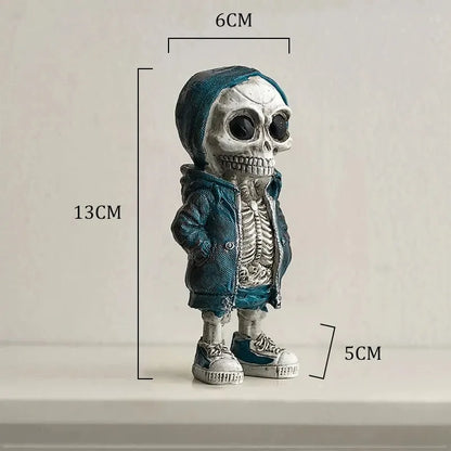 Cool Retro Skeleton Figurine – Personalise Your Space with Dark Charm